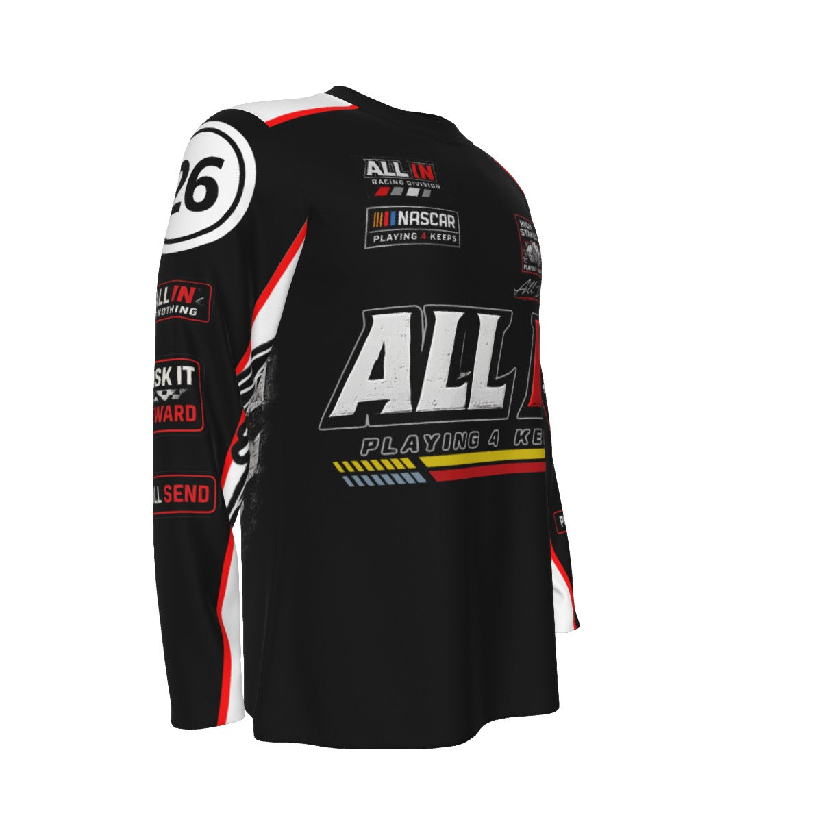 All-Over Print Long Sleeve T-Shirt | 190GSM Cotton