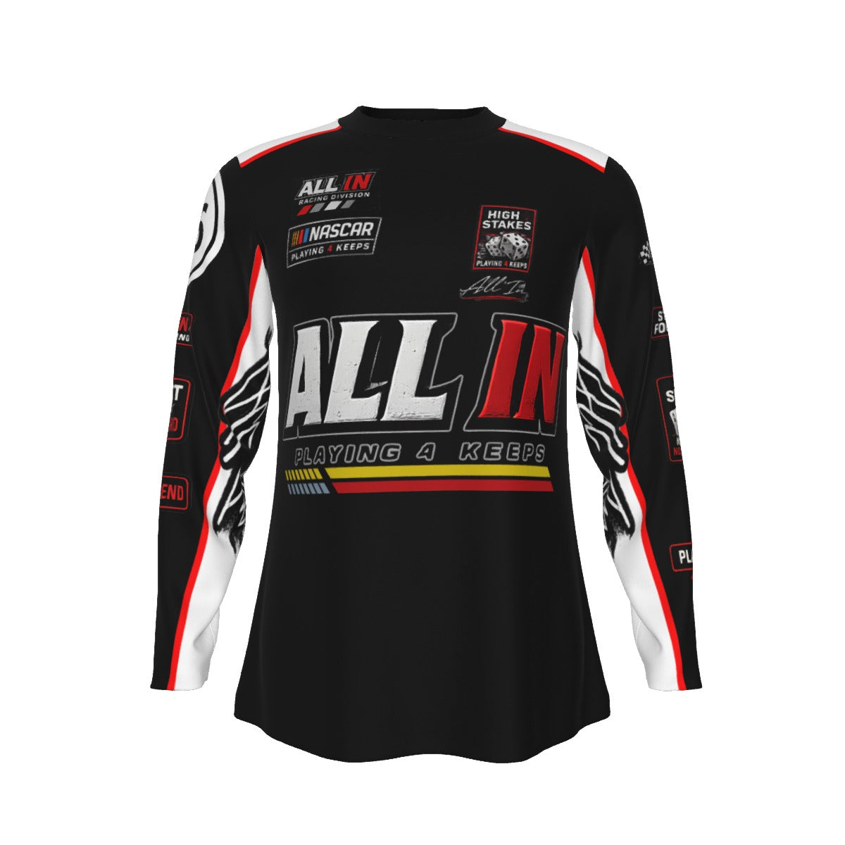 All-Over Print Long Sleeve T-Shirt | 190GSM Cotton