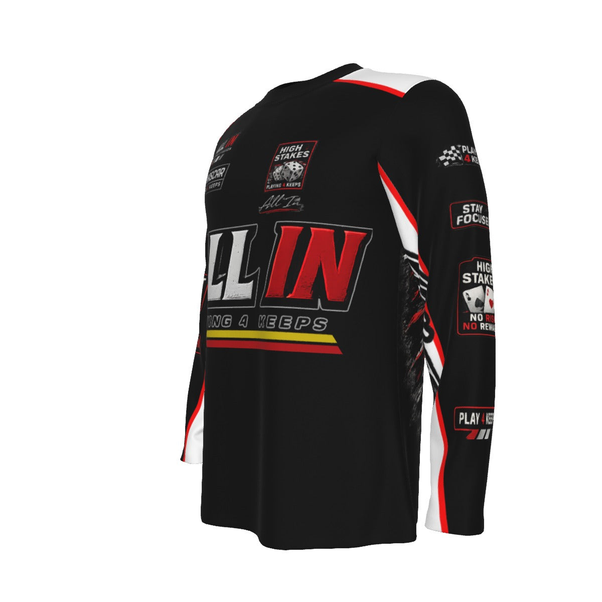 All-Over Print Long Sleeve T-Shirt | 190GSM Cotton