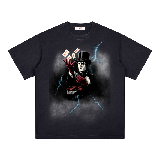 "The Magician" Square Patch Monkey Washed T-Shirt