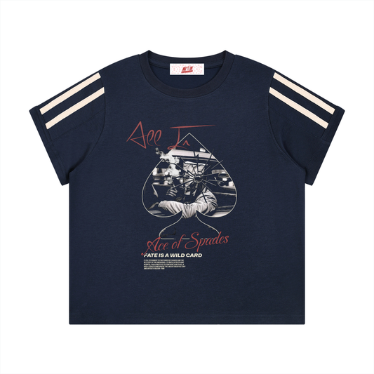 Ace of Spades Women's Varsity Stripe T-Shirt