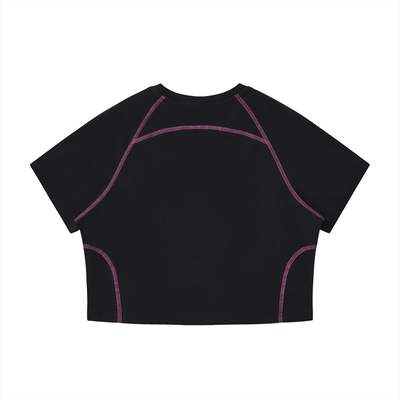 "Heartless" Women's Contrast Stitch Crop T-Shirt