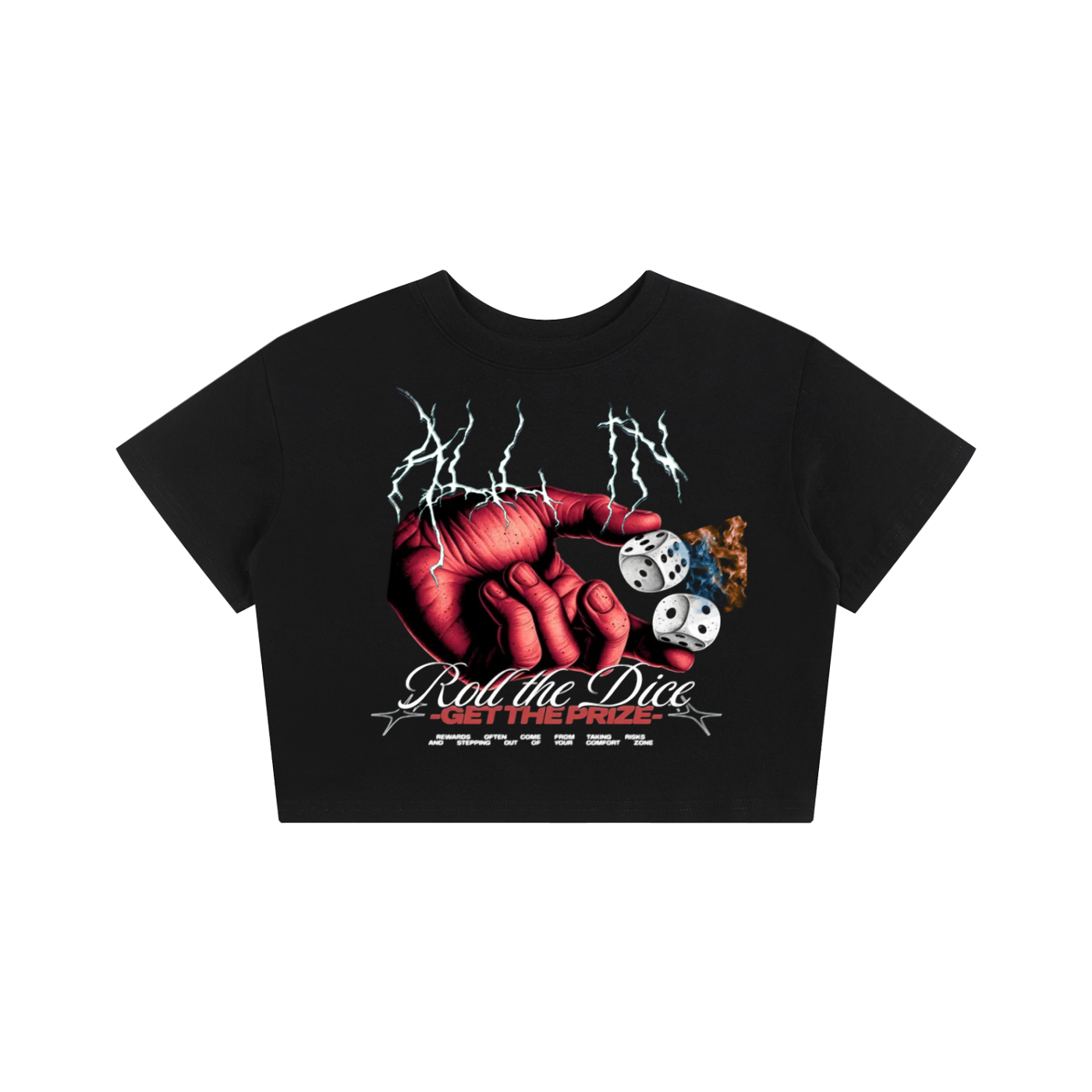 "Roll The Dice" Baby Tee Seamless T-Shirt
