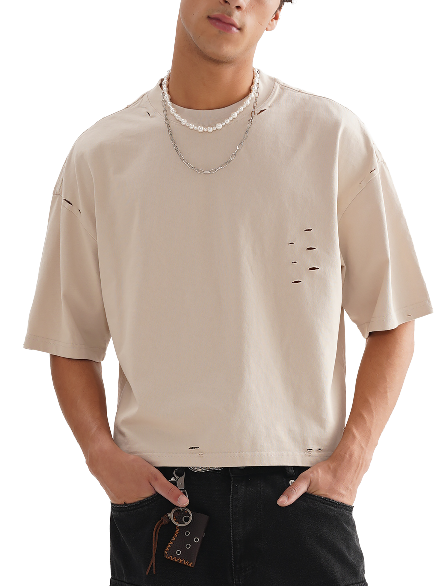 "Heartless" Classic Frayed Boxy Tee