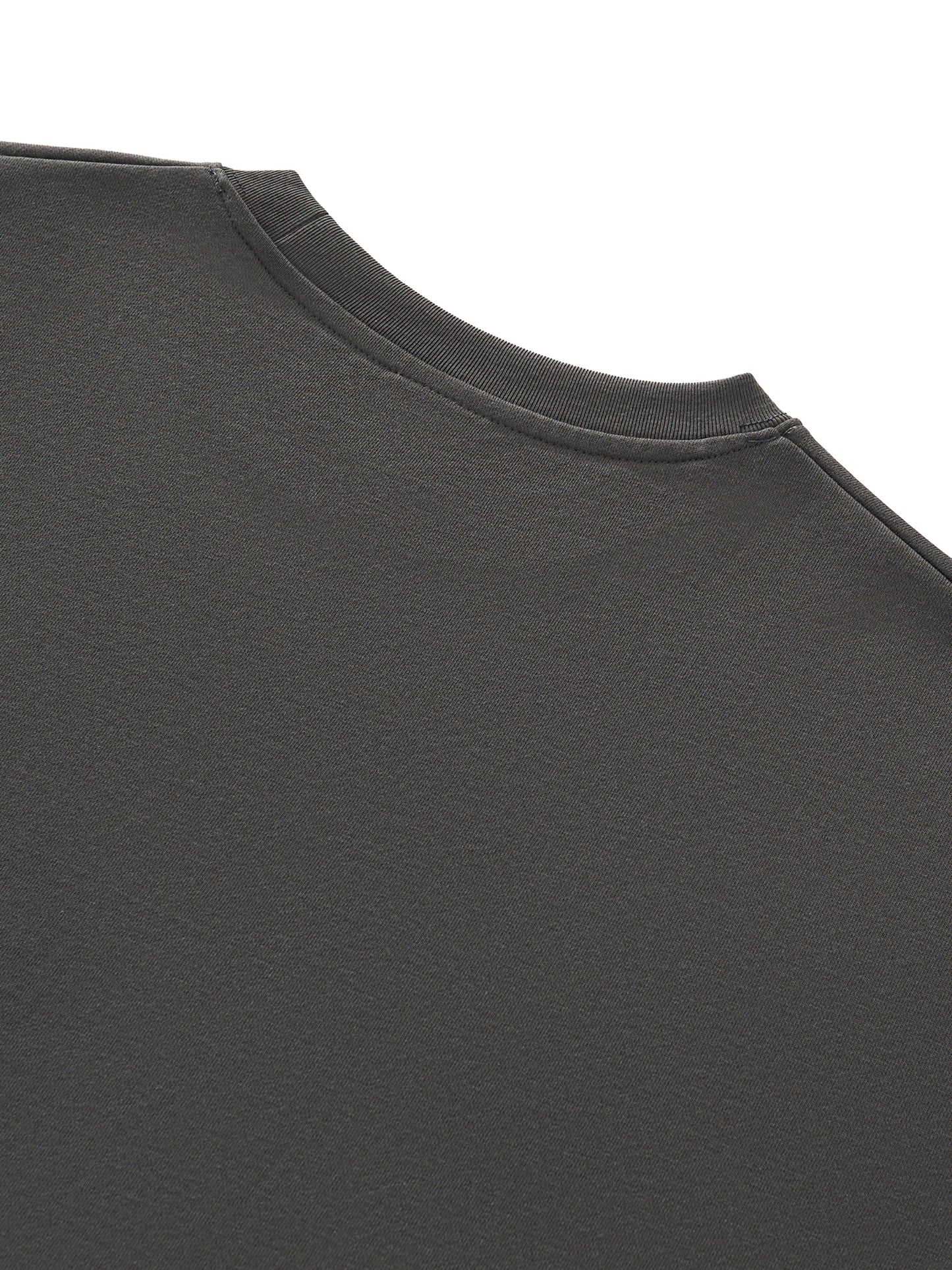 Ace of Spades Boxy Half-Sleeve Raw-Edge T-Shirt