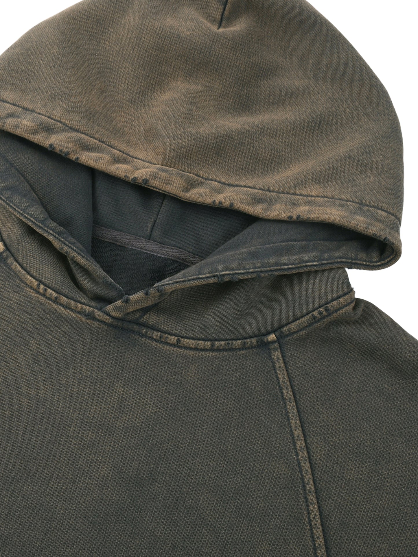 All In Vintage Washed Frayed-Hem Hoodie